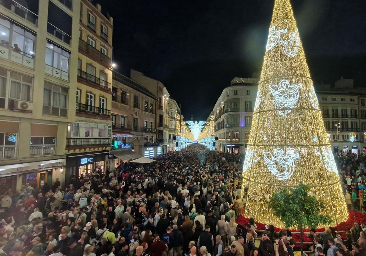 Malaga&#039;s big Christmas switch-on - in pictures